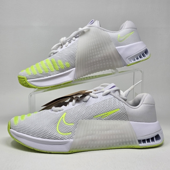 Nike Metcon 9 Mens Size 6.5 White Green Volt Athletic Shoes DZ2617-104 New - Picture 3 of 10